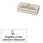 Eigendom van Mrs Johnson's klaslokaal Schattige Di Rubberstempel (Gestempeld)