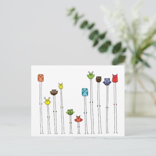 Eigendom van multicolors briefkaart (Staand voorkant)