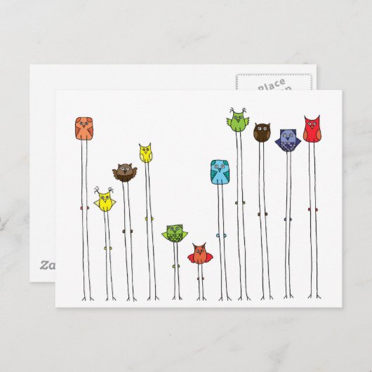 Eigendom van multicolors briefkaart (Voorkant / Achterkant)