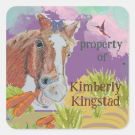 eigendom van stickers van paarden,