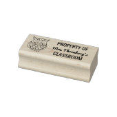 Eigendom van Teacher Classroom Cartoon Uil Rubberstempel (Stempel)