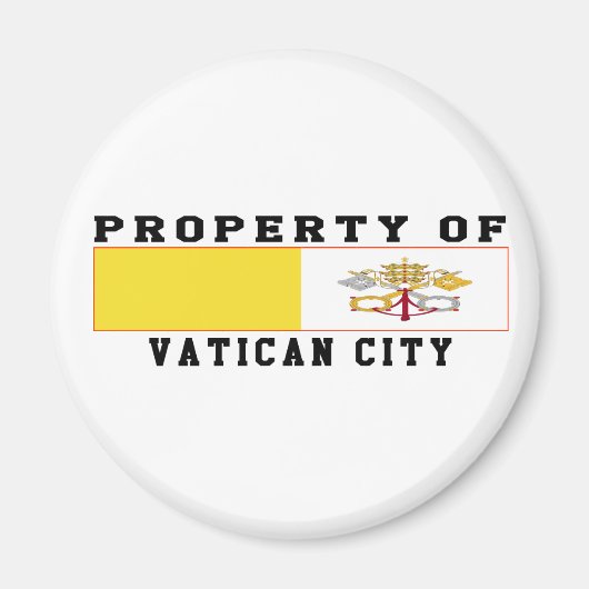 Eigendom van Vaticaanstad Magneet (Voorkant)