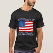 Eigendom van We the People met een Amerikaanse vla T-shirt (Voorkant)