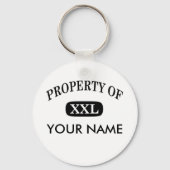 Eigendom van XXL Uw naam Sleutelhanger (Voorkant)