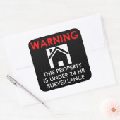 EIGENDOM WORDT 24 UUR PER DAG BEWAAKT STICKER (Envelop)