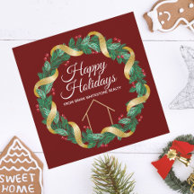 Eigendomsbedrijf Kerst Elegant Op Maat Rood