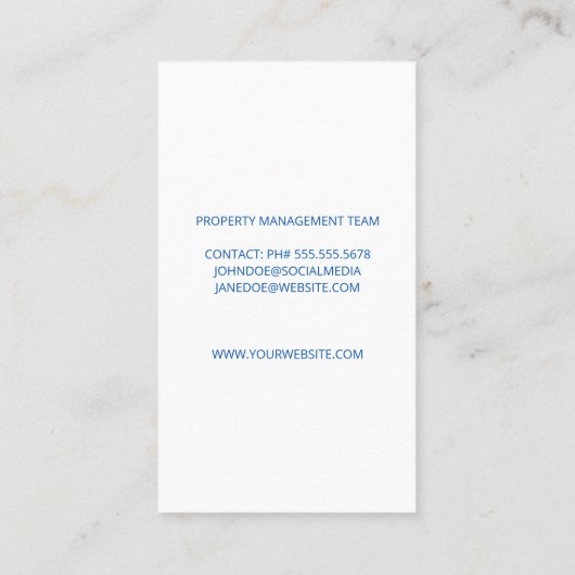 Eigendomsbeheer | Pictogram voor de bouw van onroe Afsprakenkaartje (Achterkant)