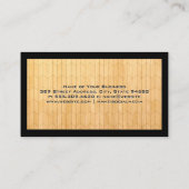 Eigendomsdak | Houten Paneel Achtergrond Visitekaartje (Achterkant)