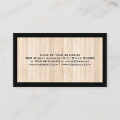 Eigendomsdak | Onroerend goed | Houten planken Visitekaartje (Achterkant)