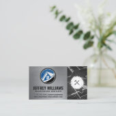 EigendomsLogo | Blauw afdrukken | Carpentry Visitekaartje (Staand voorkant)