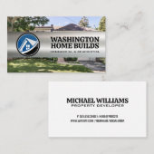 EigendomsLogo | Residentiële achtergrond Visitekaartje (Voorkant / Achterkant)