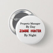 Eigendomsmanager/Zombie Hunter Ronde Button 5,7 Cm (Voorkant /achterkant)