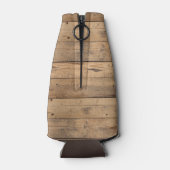 Eigendomsnaam bijtende bossen met hout flesjeskoeler (Achterkant)