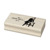 Eigendomsnaam jonge boeklezer hoort bij stempel (Stempel)