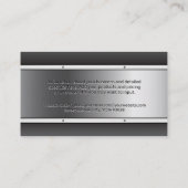 Eigendomspictogram | Metalen achtergrondmetaalvlek Visitekaartje (Achterkant)