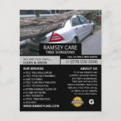 Eigendomsschade - boomchirurg - boomkweker flyer (Voorkant)