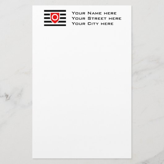 EIGENDOMSWAARDE Vlag Briefpapier (Voorkant)