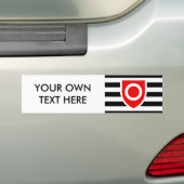 EIGENDOMSWAARDIGHEDEN VLAG BUMPERSTICKER (Op auto)