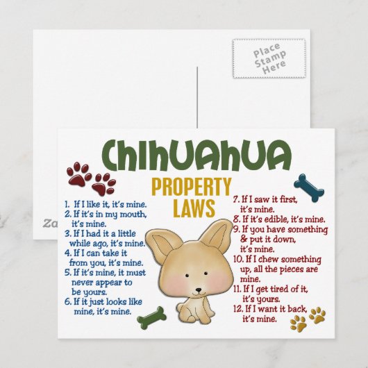 Eigendomswetten 4 briefkaart (Voorkant / Achterkant)