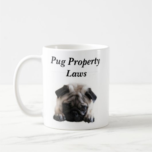 Eigendomswetten van SweetPea Pugs Mok (Links)