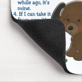 Eigendomwetten Dachshund 4 Muismat (Hoek)