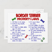 Eigendomwetten voor GRENSTERRIER 2 Briefkaart (Voorkant / Achterkant)