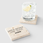 Eigene Untersetzer gestalten - Naturstein Stenen Onderzetter (Zijkant)