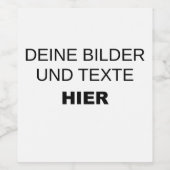 Eigene Weinetiketten gestalten Wijn Etiket (Enkel label)