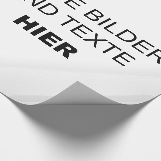 Eigenes Geschenkpapier gestalten - eigenes Design Cadeaupapier (Hoek)