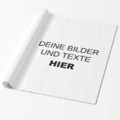 Eigenes Geschenkpapier gestalten - eigenes Design Cadeaupapier (Uitgerold)