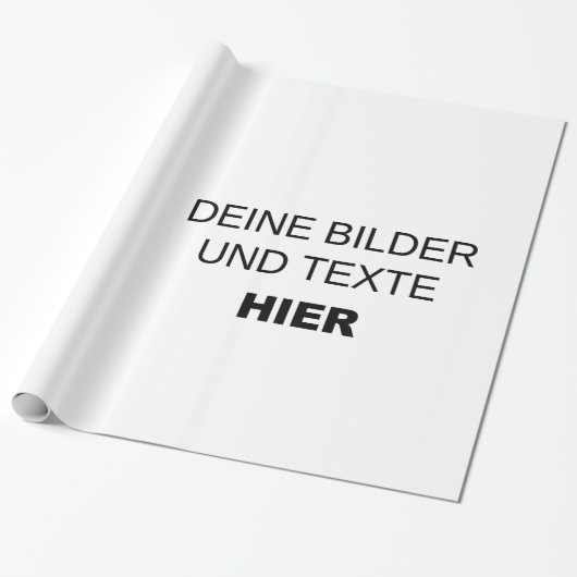 Eigenes Geschenkpapier gestalten - eigenes Design Cadeaupapier (Uitgerold)