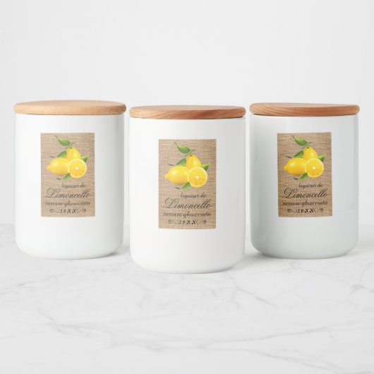 Eigengemaakt Klein Etiket | van de Fles Limoncello (Flessen)