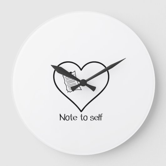 eigenliefde grote klok (Voorkant)