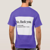 eigenliefde t-shirt (Achterkant)