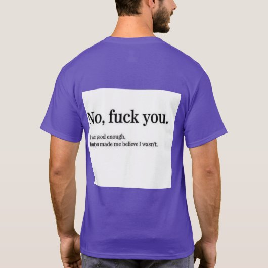 eigenliefde t-shirt (Achterkant)