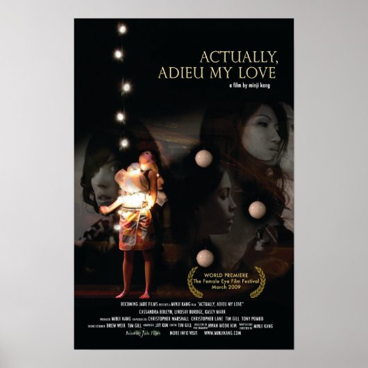 Eigenlijk Adieu My Love Film Poster (Voorkant)