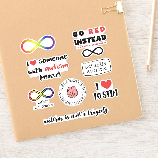 Eigenlijk autisme positiviteit sticker (Notitieboek)