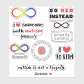 Eigenlijk autisme positiviteit sticker (Vel)
