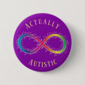 Eigenlijk Autistic Pride Button (Voorkant)