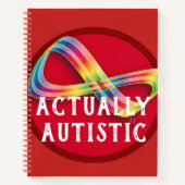 Eigenlijk autistisch Autistic Pride Sketch Book Notitieboek (Voorkant)