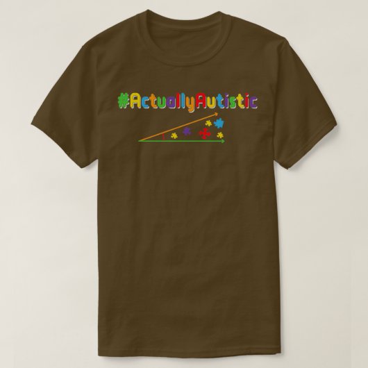 Eigenlijk Autistisch bewustzijn T-shirt (Design voorkant)