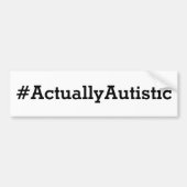Eigenlijk autistisch bumpersticker (Voorkant)