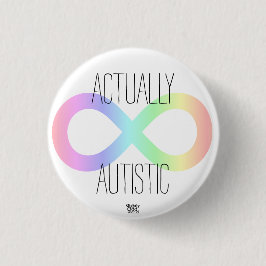 'Eigenlijk autistisch' Neurodiversity Rainbow/ Aut Ronde Button 3,2 Cm