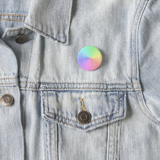 'Eigenlijk autistisch' regenboog/neurodiversiteit Ronde Button 3,2 Cm (In situ)