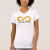 Eigenlijk Autistische Gold Infinity-Logo T-shirt (Voorkant)