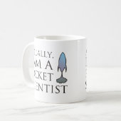 Eigenlijk ben ik een raketwetenschapper. koffiemok (Voorkant links)