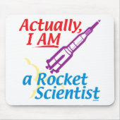 Eigenlijk ben ik een Rocket Scientist. Muismat (Voorkant)