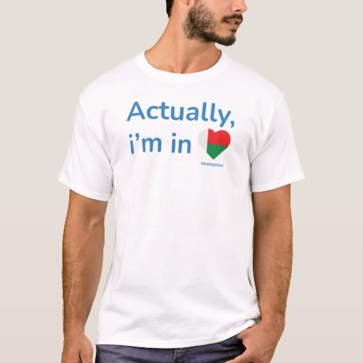 Eigenlijk ben ik in Madagascar T-shirt (Voorkant)