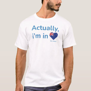 Eigenlijk ben ik in Nieuw Zeeland T-shirt