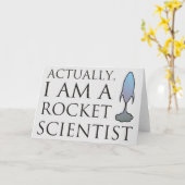 Eigenlijk ben ik raketwetenschapper. kaart (Gele Bloem)